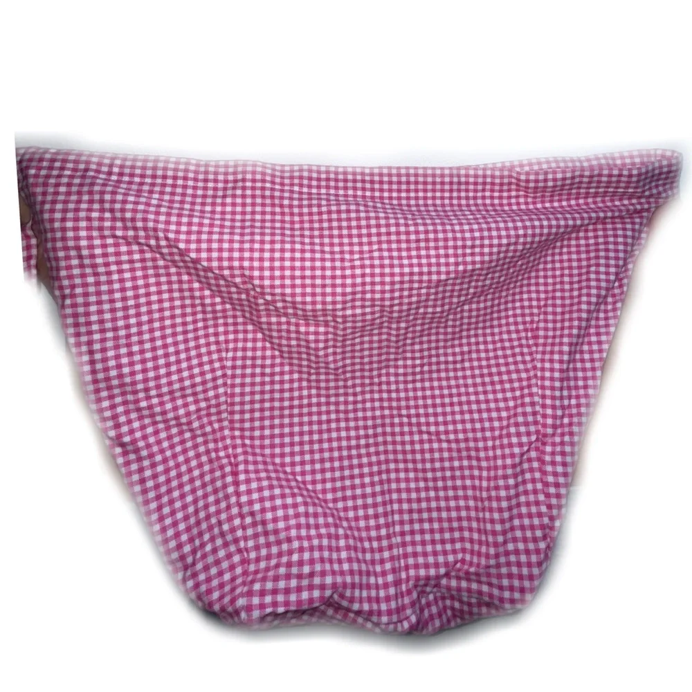 Pottery Barn Kids 2006 VTG 100% Cotton Pink White Gingham Sabrina Basket Liner
